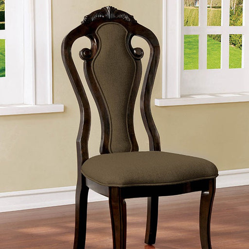 Rosalina Walnut/Beige Side Chair (2/CTN) - Imperial Furniture (Las Vegas, NV) - Multi Location