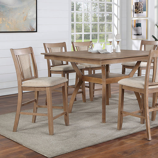 Upminster 7 Pc Counter Ht Table Set - Imperial Furniture (Las Vegas, NV) - Multi Location