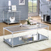 Ludvig Chrome/Clear Coffee Table - Imperial Furniture (Las Vegas, NV) - Multi Location