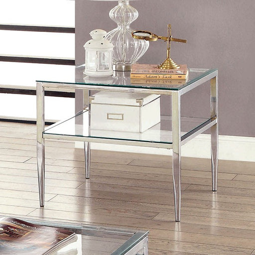 TANIKA Chrome End Table, Chrome - Imperial Furniture (Las Vegas, NV) - Multi Location