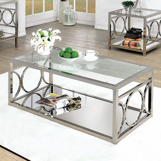 RYLEE Chrome Coffee Table, Chrome - Imperial Furniture (Las Vegas, NV) - Multi Location