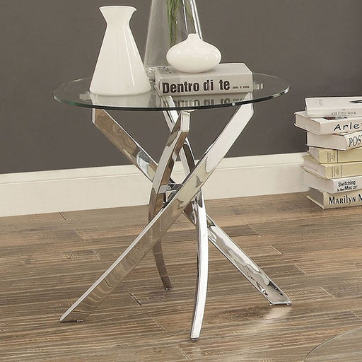 LAILA Chrome End Table - Imperial Furniture (Las Vegas, NV) - Multi Location