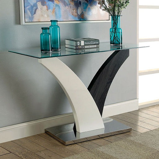 SLOANE White/Dark Gray/Chrome Sofa Table - Imperial Furniture (Las Vegas, NV) - Multi Location