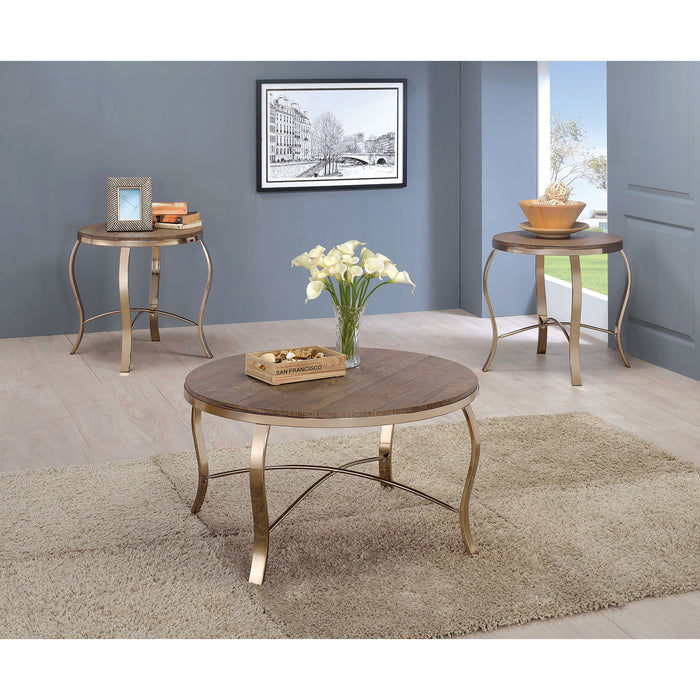 Wicklow 3 Pc. Table Set, Champagne - Imperial Furniture (Las Vegas, NV) - Multi Location