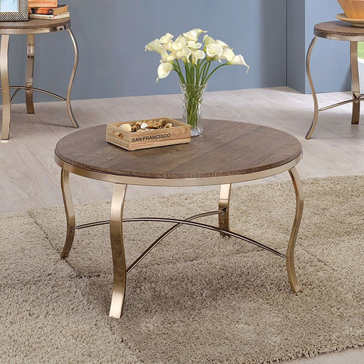 Wicklow 3 Pc. Table Set, Champagne - Imperial Furniture (Las Vegas, NV) - Multi Location