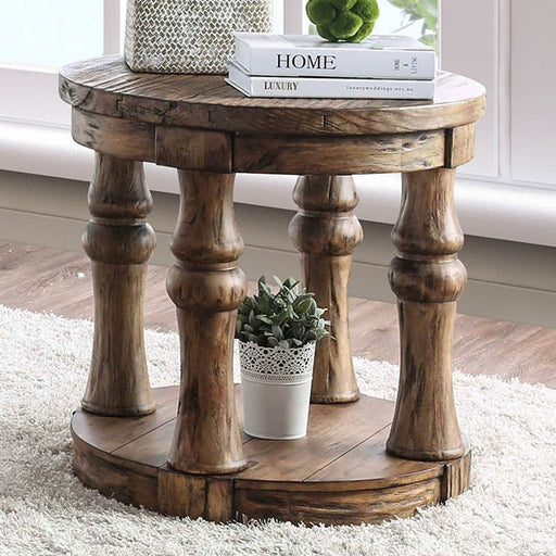 Mika Antique Oak End Table - Imperial Furniture (Las Vegas, NV) - Multi Location