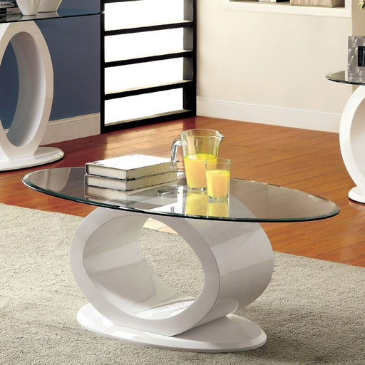LODIA III White Coffee Table, White - Imperial Furniture (Las Vegas, NV) - Multi Location