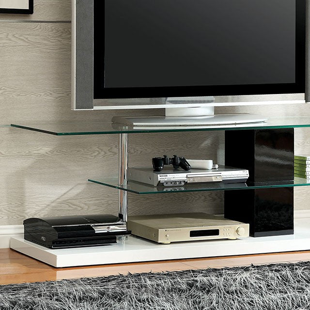 Neapoli Black/White 63" TV Console - Imperial Furniture (Las Vegas, NV) - Multi Location