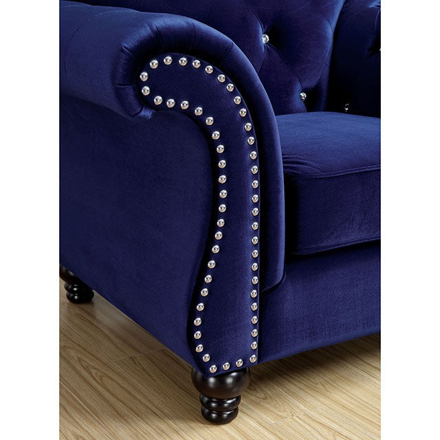 Jolanda Chair Blue & Grey - Imperial Furniture (Las Vegas, NV) - Multi Location