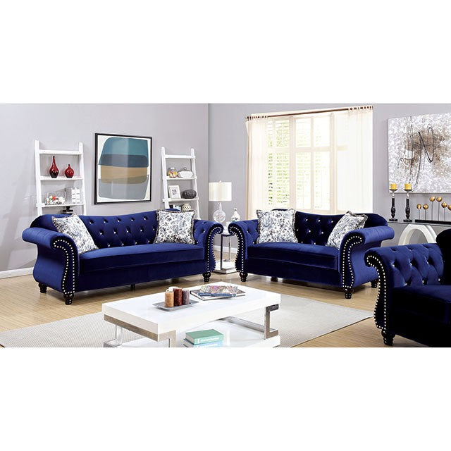 Jolanda Chair Blue & Grey - Imperial Furniture (Las Vegas, NV) - Multi Location