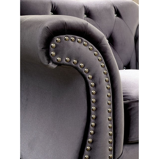 Jolanda Chair Blue & Grey - Imperial Furniture (Las Vegas, NV) - Multi Location