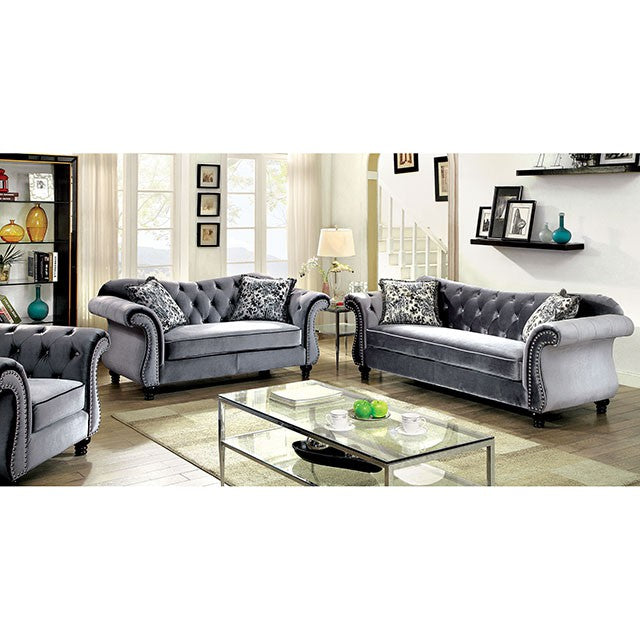 Jolanda Chair Blue & Grey - Imperial Furniture (Las Vegas, NV) - Multi Location