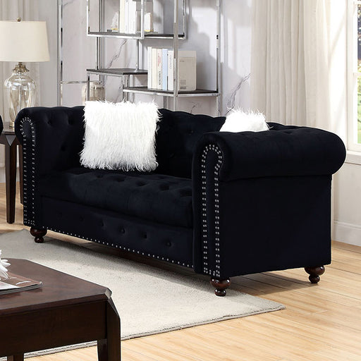 Giacomo Loveseat Black - Imperial Furniture (Las Vegas, NV) - Multi Location