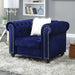 Giacomo Chair Black & Blue - Imperial Furniture (Las Vegas, NV) - Multi Location