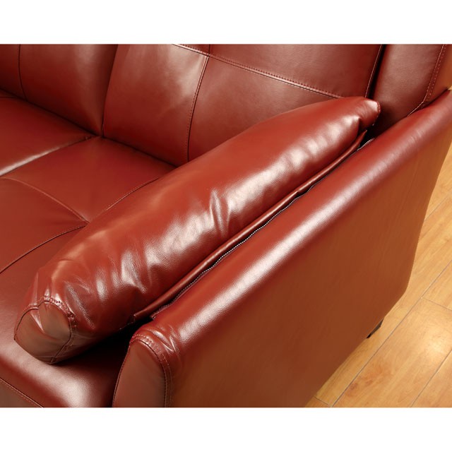 PEEVER Mahogany Red Sectional, Mahogany Red (K/D) - Imperial Furniture (Las Vegas, NV) - Multi Location