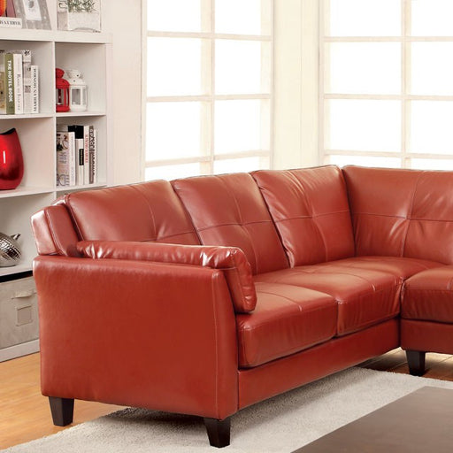 PEEVER Mahogany Red Sectional, Mahogany Red (K/D) - Imperial Furniture (Las Vegas, NV) - Multi Location