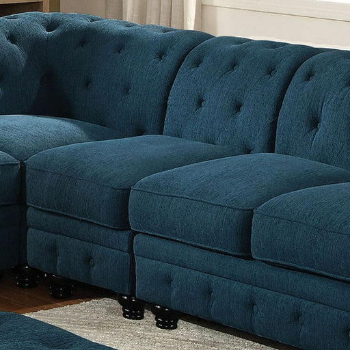 Stanford Armless Chair Teal - Imperial Furniture (Las Vegas, NV) - Multi Location