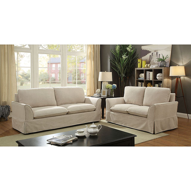 Maxine Love Seat Beige - Imperial Furniture (Las Vegas, NV) - Multi Location