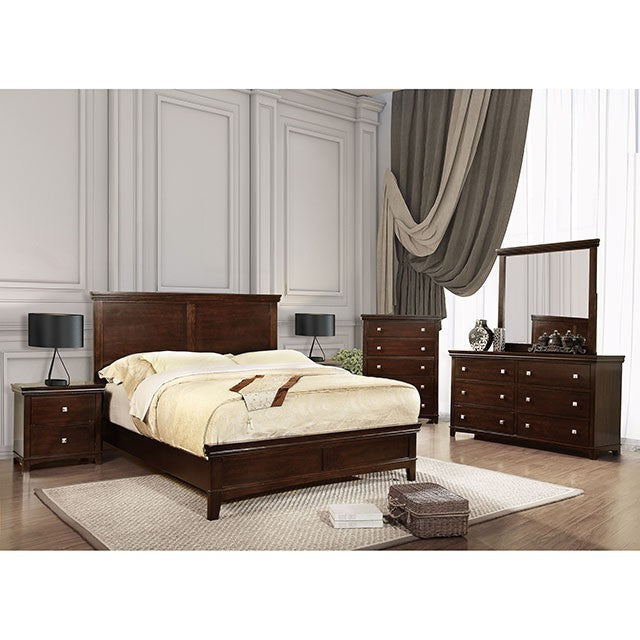 Spruce Full & Queen Bed Chrome & Expressso - Imperial Furniture (Las Vegas, NV) - Multi Location