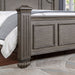 Syracuse Bed Cherry & Grey - Imperial Furniture (Las Vegas, NV) - Multi Location