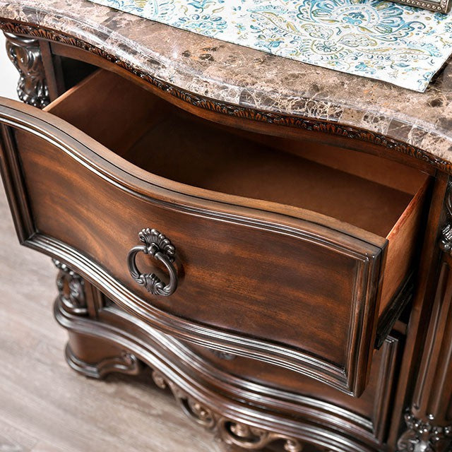 Menodora Brown Cherry Night Stand - Imperial Furniture (Las Vegas, NV) - Multi Location