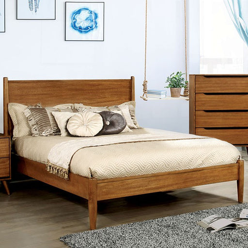 Lennart Bed Oak, Black, Gray, & White - Imperial Furniture (Las Vegas, NV) - Multi Location
