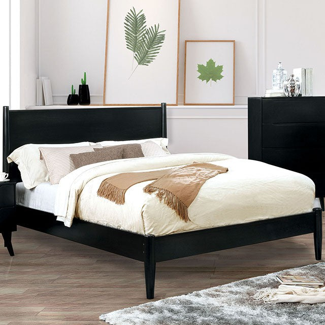 Lennart Bed Oak, Black, Gray, & White - Imperial Furniture (Las Vegas, NV) - Multi Location