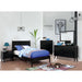 Lennart Bed Oak, Black, Gray, & White - Imperial Furniture (Las Vegas, NV) - Multi Location
