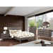 Lennart Bed Oak, Black, Gray, & White - Imperial Furniture (Las Vegas, NV) - Multi Location