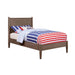 Lennart Bed Oak, Black, Gray, & White - Imperial Furniture (Las Vegas, NV) - Multi Location
