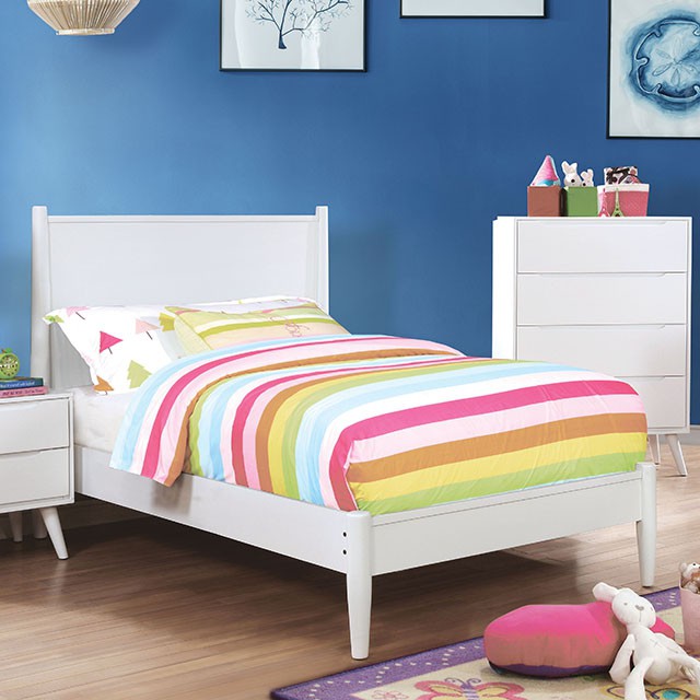 Lennart Bed Oak, Black, Gray, & White - Imperial Furniture (Las Vegas, NV) - Multi Location