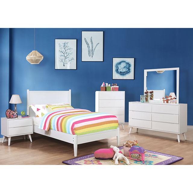 Lennart Bed Oak, Black, Gray, & White - Imperial Furniture (Las Vegas, NV) - Multi Location