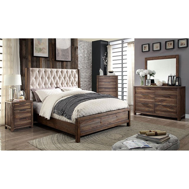 Hutchinson Rustic Natural Tone/Beige Cal.King Bed - Imperial Furniture (Las Vegas, NV) - Multi Location