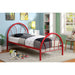 Rainbow Full Bed Black, White, Silver, Black, & Green - Imperial Furniture (Las Vegas, NV) - Multi Location