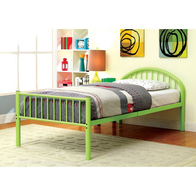 Rainbow Full Bed Black, White, Silver, Black, & Green - Imperial Furniture (Las Vegas, NV) - Multi Location