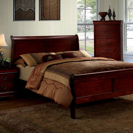 Louis Philippe E.King Bed - Imperial Furniture (Las Vegas, NV) - Multi Location