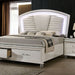 Maddie Bed White & Silver - Imperial Furniture (Las Vegas, NV) - Multi Location