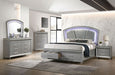 Maddie Bed White & Silver - Imperial Furniture (Las Vegas, NV) - Multi Location