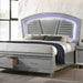 Maddie Bed White & Silver - Imperial Furniture (Las Vegas, NV) - Multi Location