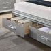 Maddie Bed White & Silver - Imperial Furniture (Las Vegas, NV) - Multi Location