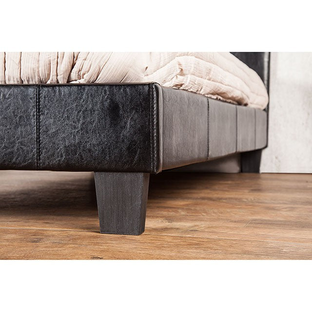 Velen Bed Black & White - Imperial Furniture (Las Vegas, NV) - Multi Location