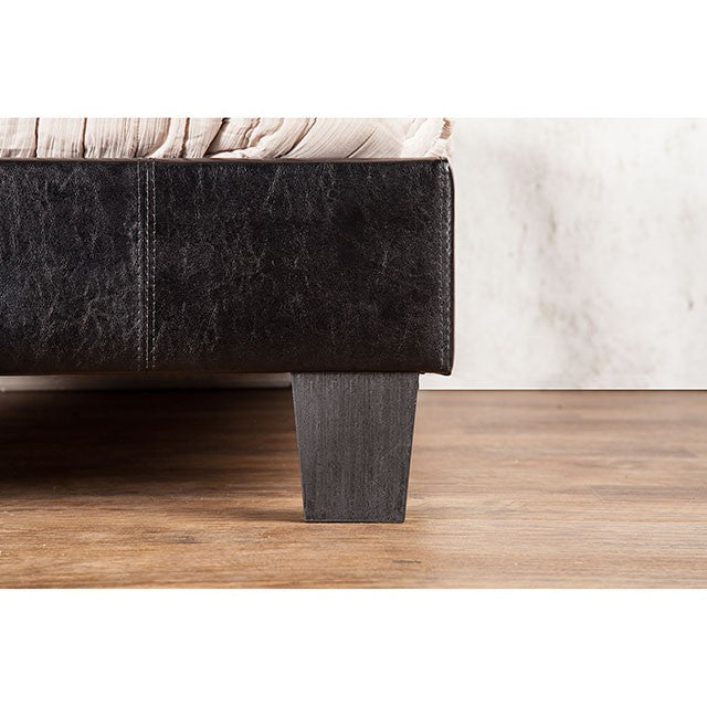 Velen Bed Black & White - Imperial Furniture (Las Vegas, NV) - Multi Location