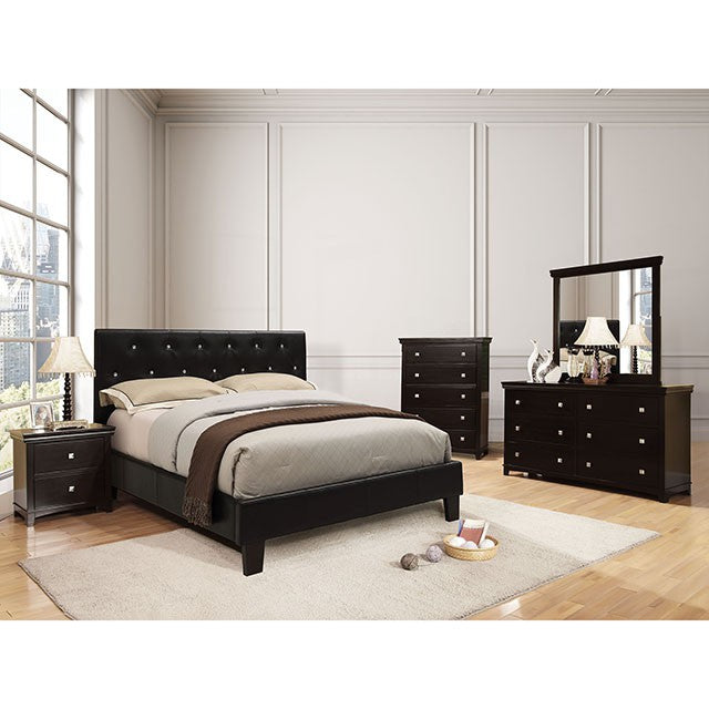 Velen Bed Black & White - Imperial Furniture (Las Vegas, NV) - Multi Location