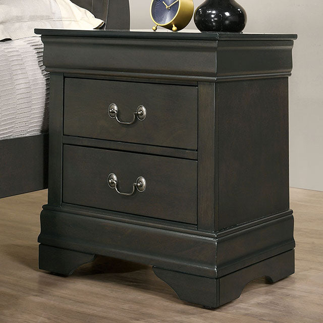 Louis Philippe Night Stand Gray - Imperial Furniture (Las Vegas, NV) - Multi Location