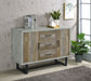 Abelardo 3-drawer Accent Cabinet Weathered Oak and Cement - Imperial Furniture (Las Vegas, NV) - Multi Location