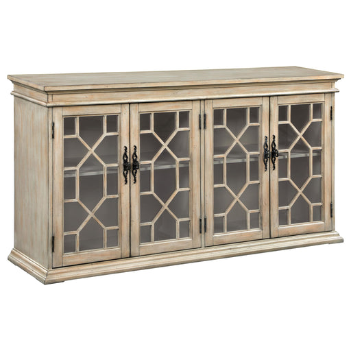 Kiara Glass Door Accent Cabinet Light Honey - Imperial Furniture (Las Vegas, NV) - Multi Location