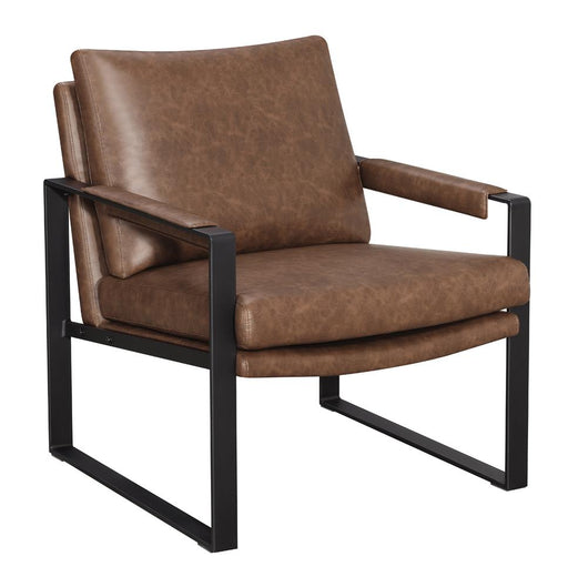Rosalind Upholstered Accent Chair with Removable Cushion Umber Brown and Gunmetal - Imperial Furniture (Las Vegas, NV) - Multi Location