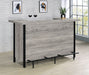 Bellemore Bar Unit with Footrest Grey Driftwood and Black - Imperial Furniture (Las Vegas, NV) - Multi Location