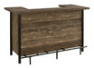 Bellemore Rectangular Storage Bar Unit Rustic Oak - Imperial Furniture (Las Vegas, NV) - Multi Location