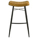 Bayu Leather Upholstered Saddle Seat Backless Bar Stool (Set of 2) - Imperial Furniture (Las Vegas, NV) - Multi Location